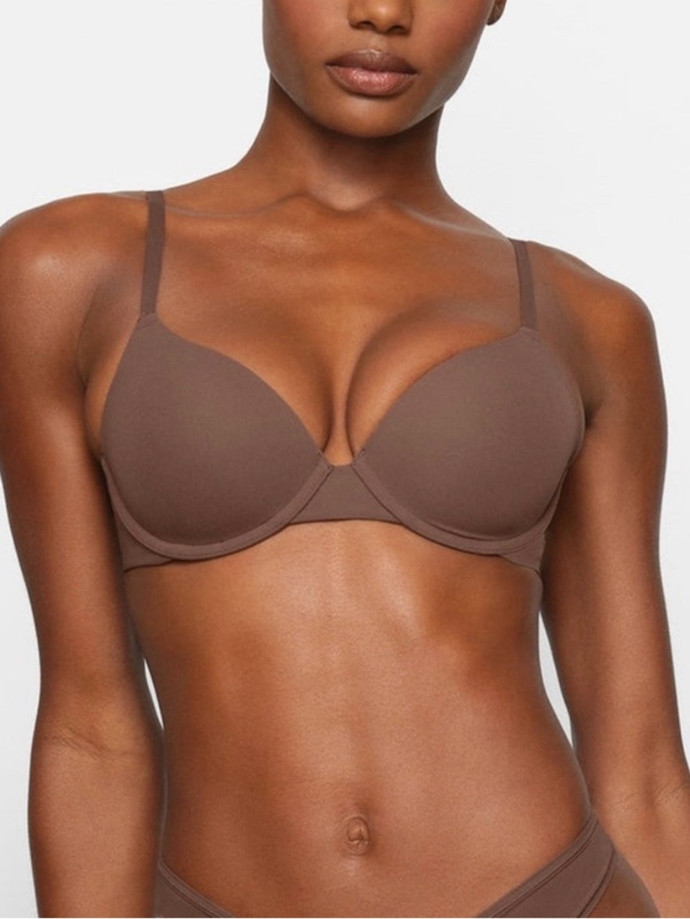 Skims NWT Fits Everybody Bra Oxide  Brown Size 36D